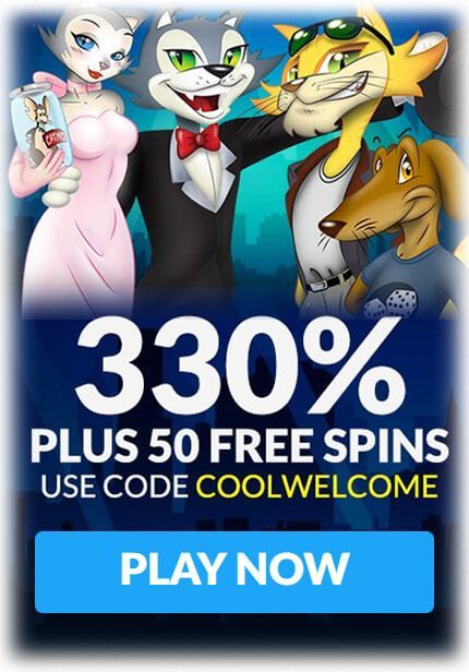 $100 Free Cool Cat Casino Cash Plus 300% Welcome Bonus!